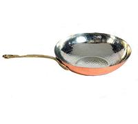 arterameferro Padella Wok Salta pasta in rame professionale da cucina 28 cm