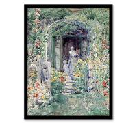 Artery8 Childe Hassam The Garden In Its Glory Floral Painting Framed Wall Art Print Home Décor A3