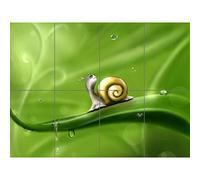 Artery8 Cute Snail Rain XL Giant Panel Poster (8 Sections) Carina Pioggia Manifesto