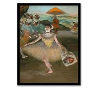 Artery8 Edgar Degas Dancer with Bouquet Bowing Framed Wall Art Print Home Décor A3