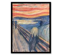 Artery8 Edvard Munch The Scream Iconic Painting Framed Wall Art Print Home Décor A3