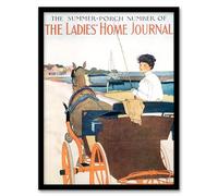 Artery8 Edward Penfield Ladies Home Journal Vintage Magazine Cover Framed Wall Art Print Home Décor A4