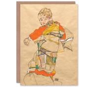 Artery8 Egon Schiele Art Card Anton Peschka Jr Portrait of a Child