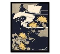 Artery8 Ethel Reed Miss Traumerei Piano Book Cover Framed Wall Art Print Home Décor A4