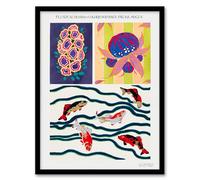 Artery8 Eugene Seguy Vintage Sea Life Pattern Designs Framed Wall Art Print Home Décor A4