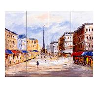 Artery8 European Cityscape Painting XL Giant Panel Poster (8 Sections) Europa Paesaggio urbano Pittura Manifesto