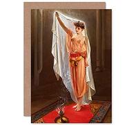 Artery8 Falero An Oriental Beauty Painting Fine Art Greeting Card Plus Envelope Blank Inside Oriente Pittura