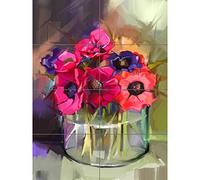 Artery8 Flowers Bouquet Anemones XL Giant Panel Poster (8 Sections) Fiori Manifesto