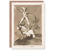 Artery8 Francisco Goya Art Card Up and Down Pan Deception Allegory