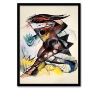Artery8 Franz Marc Caliban Figurine for The Tempest Framed Wall Art Print Home Décor A4