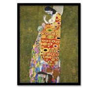 Artery8 Gustav Klimt Vision Hope II Pregnancy Life Death Framed Wall Art Print Home Décor A4