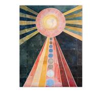 Artery8 Hilma Af Klint Inspired Abstract Pink Geometric Living Room Large Wall Art Poster Print Thick Paper 18X24 Inch