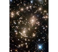 Artery8 Hubble Space Telescope Image Asteroids In Hubble Frontier Field Abell 370 Galaxy Cluster Gravitational Lensing Asteroid Trails Extra Large XL Wall Art Poster Print