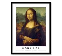 Artery8 Leonardo Da Vinci Mona Lisa La Gioconda Portrait Living Room Artwork Framed Wall Art Print A4