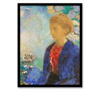 Artery8 Odilon Redon Baroness of Domecy Portrait Framed Wall Art Print Home Décor A3