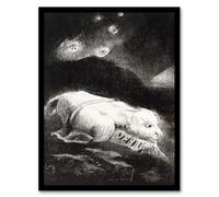 Artery8 Odilon Redon Life Awakening in Obscure Matter Framed Wall Art Print Home Décor A3