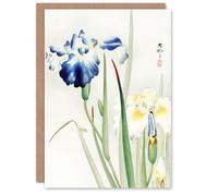 Artery8 Ohara Koson Art Card Irises Floral Vintage Japanese Ukiyo-e