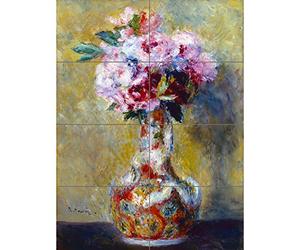 Artery8 Renoir Pierre Auguste Bouquet In A Vase XL Giant Panel Poster (8 Sections) Manifesto