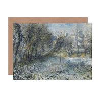 Artery8 Renoir Snow Covered Landscape Fine Art Greeting Card Plus Envelope Blank Inside Neve Copertina Paesaggio