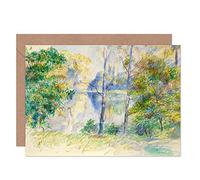 Artery8 Renoir View Of A Park Painting Fine Art Greeting Card Plus Envelope Blank Inside Visualizza Parco Pittura