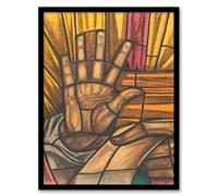Artery8 Richard Roland Holst St Luke Hand Design for Dom Church Framed Wall Art Print Home Décor A3