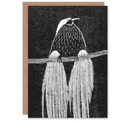 Artery8 Samuel J De Mesquita Art Card Stylised Bird of Paradise