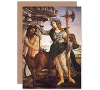 Artery8 Sandro Botticelli Pallade E Il Centauro Fine Art Greeting Card Plus Envelope Blank Inside Sabbia