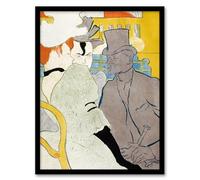 Artery8 Toulouse Lautrec Englishman at the Moulin Rouge Framed Wall Art Print Home Décor A3