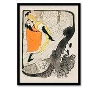 Artery8 Toulouse Lautrec Jane Avril Can Can Dancer Framed Wall Art Print Home Décor A3