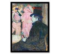 Artery8 Toulouse Lautrec Maxime Dethomas Portrait Framed Wall Art Print Home Décor A4