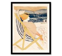 Artery8 Toulouse Lautrec Ocean Cruise Passenger Framed Wall Art Print Home Décor A4