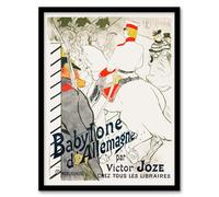 Artery8 Toulouse Lautrec The German Babylon Novel Advert Framed Wall Art Print Home Décor A3