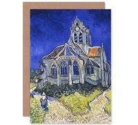 Artery8 Van Gogh Church Auvers Sur Oise View From Chevet Fine Art Greeting Card Plus Envelope Blank Inside Chiesa Visualizza A partire dal
