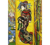 Artery8 Vincent Van Gogh Courtesan After Eisen Cropped XL Giant Panel Poster (8 Sections) Manifesto