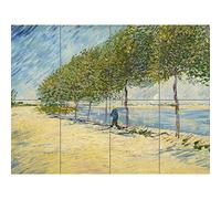 Artery8 Vincent Van Gogh Langs De Seine XL Giant Panel Poster (8 Sections) Manifesto
