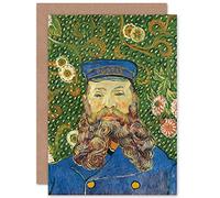 Artery8 Vincent Van Gogh Portrait De Joseph Roulin Fine Art Greeting Card Plus Envelope Blank Inside Ritratto