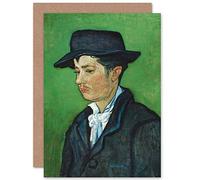Artery8 Vincent Van Gogh Portrait Of Armand Roulin Fine Art Greeting Card Plus Envelope Blank Inside Ritratto