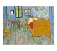 Artery8 Vincent Van Gogh The Bedroom XL Giant Panel Poster (8 Sections) Camera da letto Manifesto