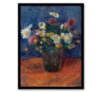 Artery8 William James Glackens Flower Bouquet in Vase Framed Wall Art Print Home Décor A4