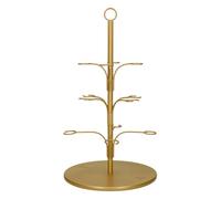 Artesà Albero di servizio per cocktail e stuzzichini in acciaio inox, 34 x 54 cm, in confezione regalo, oro