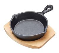 ARTESA - Artes Cast Iron 20cm Round Small Fry Pan With Board