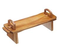 Artesà Espositore per Alimenti Rialzato, Tagliere in Legno per Tagliere di Formaggi e Alimenti, Torte, Dessert, Buffet e Pranzi, 37 x 12 x 13cm