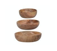 Artesà insalatiere in Legno, Piatti da Portata, Piatti da Antipasto in Legno di Acacia, 12,4 cm (5"), 10,2 cm (4") E 8 cm (3"), Set di 3