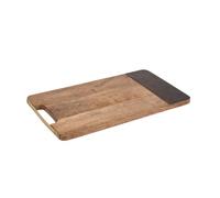 Artesà Piatto da Portata / Tagliere Rettangolare per Stuzzichini, in Legno di Mango con Guscio di Tartaruga, 40 cm x 23 cm