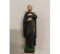 ArteSacraCaravaggio Statua di San Francesco Saverio cm 20 (7,87 inches) in marmo resina piena decorata a mano di produzione artigianale italiana