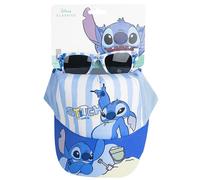 ARTESANIA CERDA' S.L.U. STITCH SET CAPPELLO/OCCHIALI DA SOLE AZZURRO A RIGHE E BLU