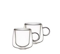 Villeroy & Boch - Artesano Hot&Cold Beverages Set di Bicchieri Espresso, Set di 2 bicchieri, bicchieri a doppia parete per bevande calde e fredde, 60 ml, lavabili in lavastoviglie, adatti al microonde