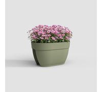 Artevasi Capri Campana - Fioriera da balcone, 40 cm, colore: Bianco/Verde