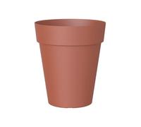 Artevasi Capri High, Vaso alto rotondo in plastica, 46cm, colore terracotta
