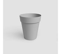 Artevasi Capri High, Vaso alto rotondo in plastica, 56cm, colore Grigio chiaro